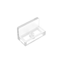 Panel 1 x 2 x 1 - Undetermined Corners #4865  Trans-Clear Gobricks