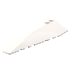 Wedge Curved 10 x 3 Left #50955 White 10 pieces