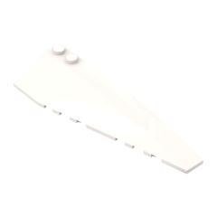 Wedge Curved 10 x 3 Right #50956 White 10 pieces