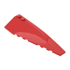 Wedge Curved 10 x 3 Right #50956 Red