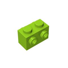 Brick Special 1 x 2 with Studs on 2 Sides #52107 Lime