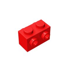 Brick Special 1 x 2 with Studs on 2 Sides #52107 Red