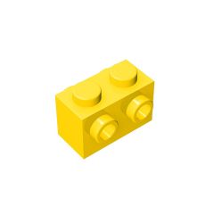 Brick Special 1 x 2 with Studs on 2 Sides #52107 Yellow