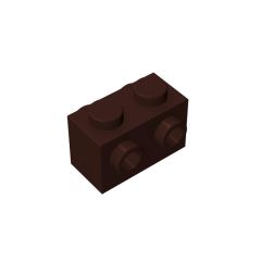 Brick Special 1 x 2 with Studs on 2 Sides #52107 Dark Brown