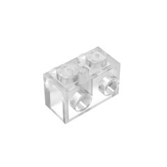 Brick Special 1 x 2 with Studs on 2 Sides #52107 Trans-Clear