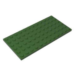 Plate 6 x 12 #3028 Army Green Gobricks 1 KG