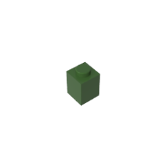 Brick 1 x 1 #3005 Army Green Gobricks 1 KG