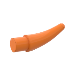Animal Body Part, Barb / Claw / Tooth / Talon / Horn, Small #53451 Orange