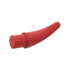 Animal Body Part, Barb / Claw / Tooth / Talon / Horn, Small #53451 Red