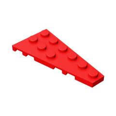 Wedge Plate 6 x 3 Right #54383 Red