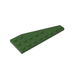 Wedge Plate 8 x 3 Left #50305 Army Green Gobricks