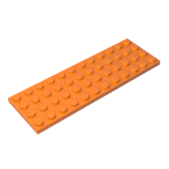 Plate 4 x 12 #3029 Orange Gobricks