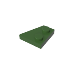 Wedge Plate 2 x 2 Left #24299  Army Green Gobricks  1KG
