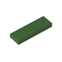 Tile 1 x 3 #63864  Army Green Gobricks  1KG