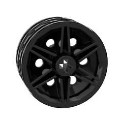 Wheel 30mm D. x 14mm (For Tire 43.2 x 14) #56904 Black