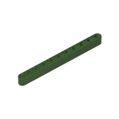 Technic Beam 1 x 11 Thick #32525  Army Green Gobricks  1KG