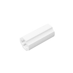 Technic Axle Connector Smooth [with x Hole + Orientation] #59443 White 10 pieces