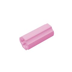 Technic Axle Connector Smooth [with x Hole + Orientation] #59443 Bright Pink