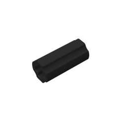 Technic Axle Connector Smooth [with x Hole + Orientation] #59443 Black