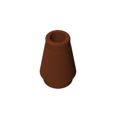 Nose Cone Small 1 x 1 #59900 Reddish Brown 10 pieces