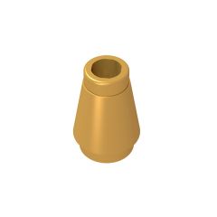 Nose Cone Small 1 x 1 #59900 Pearl Gold 10 pieces