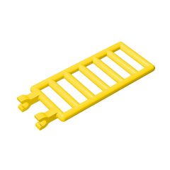 Bar 7 x 3 with Double Clips (Ladder) #6020 Yellow