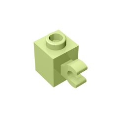Brick Special 1 x 1 with Clip Horizontal #60476 Yellowish Green
