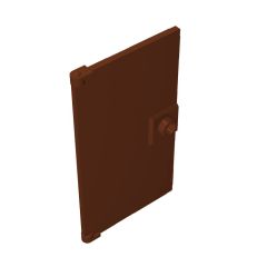 Door 1 x 4 x 6 Smooth [Undetermined Stud Handle] #60616 Reddish Brown