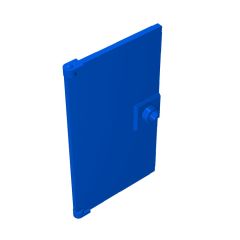 Door 1 x 4 x 6 Smooth [Undetermined Stud Handle] #60616 Blue
