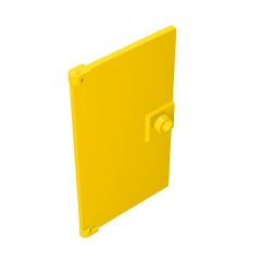 Door 1 x 4 x 6 Smooth [Undetermined Stud Handle] #60616 Yellow 1/2 KG
