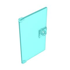 Door 1 x 4 x 6 Smooth [Undetermined Stud Handle] #60616 Trans-Light Blue 1/4 KG