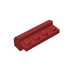 Brick Curved 2 x 4 x 1 1/3 with Curved Top #6081 Dark Red 10 pieces
