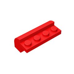 Brick Curved 2 x 4 x 1 1/3 with Curved Top #6081 Red