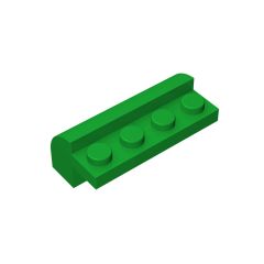 Brick Curved 2 x 4 x 1 1/3 with Curved Top #6081 Green