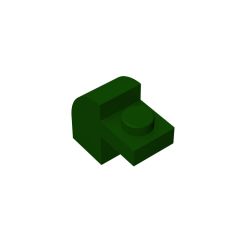 Brick Curved 1 x 2 x 1 1/3 with Curved Top #6091 Dark Green