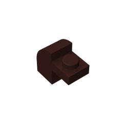 Brick Curved 1 x 2 x 1 1/3 with Curved Top #6091 Dark Brown