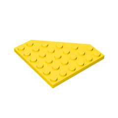 Wedge Plate 6 x 6 Cut Corner #6106 Yellow