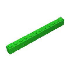 Brick 1 x 12 #6112 Bright Green