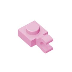 Plate Special 1 x 1 with Clip Horizontal - Thick Open O Clip #61252 Bright Pink