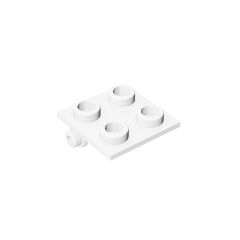 Hinge Brick 2 x 2 Top Plate Thin #6134 White 10 pieces
