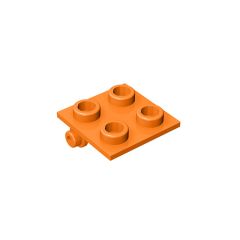 Hinge Brick 2 x 2 Top Plate Thin #6134 Orange