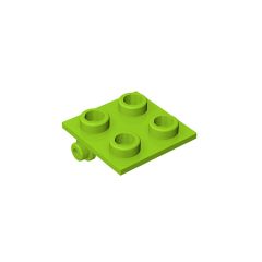 Hinge Brick 2 x 2 Top Plate Thin #6134 Lime