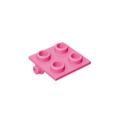 Hinge Brick 2 x 2 Top Plate Thin #6134 Dark Pink