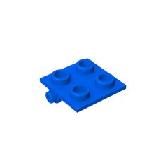 Hinge Brick 2 x 2 Top Plate Thin #6134 Blue