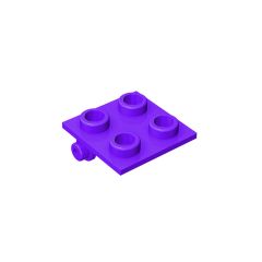 Hinge Brick 2 x 2 Top Plate Thin #6134 Dark Purple
