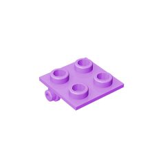 Hinge Brick 2 x 2 Top Plate Thin #6134 Medium Lavender