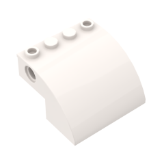 Slope Curved 4 x 4 x 2 with Holes #61487