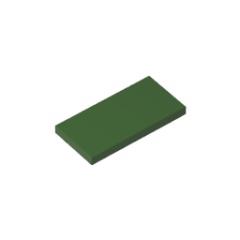 Tile 2 x 4 with Groove #87079  Army Green Gobricks  1KG