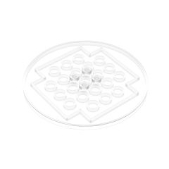 Tile Round 8 x 8 #6177 Trans-Clear Gobricks