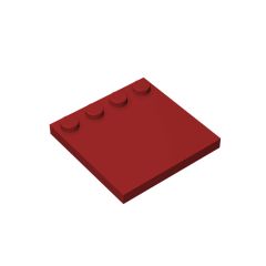 Plates Special 4 x 4 with Studs on One Edge [Plain] #6179 Dark Red